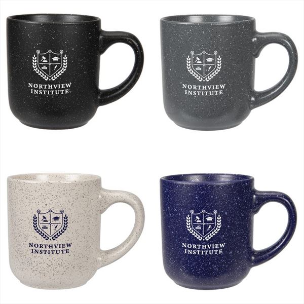 DH8195 14 Oz. Speckled Matte Ceramic Mug With Custom Imprint